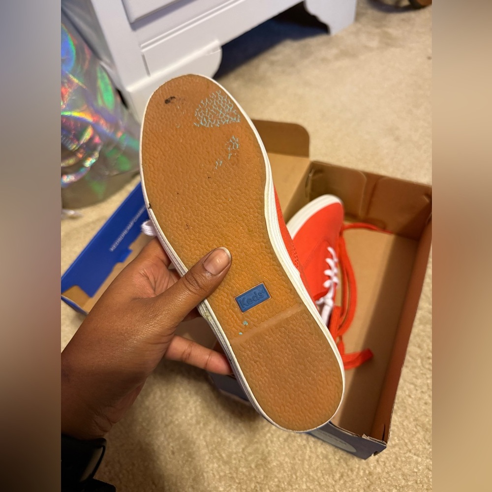 Vibrant Burnt Orange Keds - Picture 6 of 12